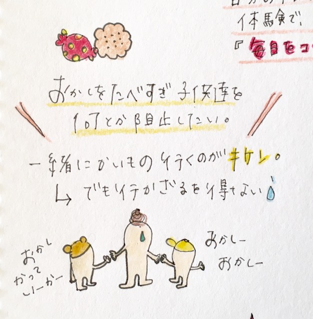 育児が楽しいと思える日々を!子供たちお菓子食べ過ぎ