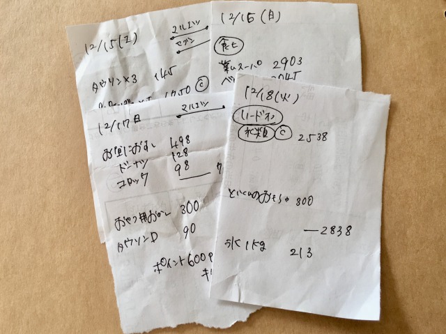 お金がない不安から抜け出すために家計簿をつけよう2