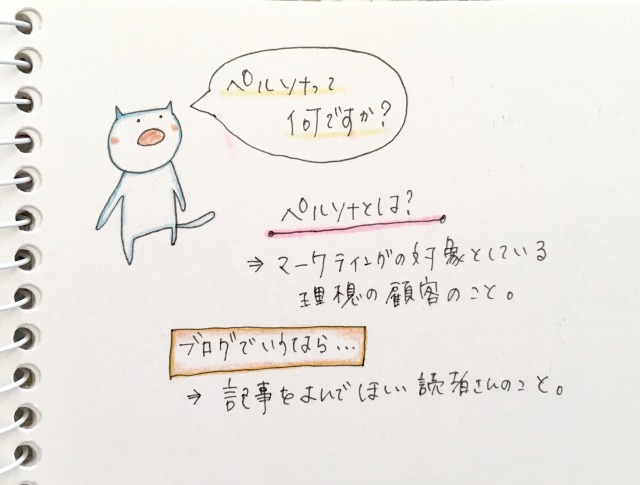 ブログ記事を書いていて不安な時確認したいこと「ペルソナって何?」