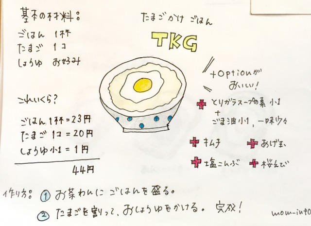 節約朝ごはんレシピ:たまごかけごはん