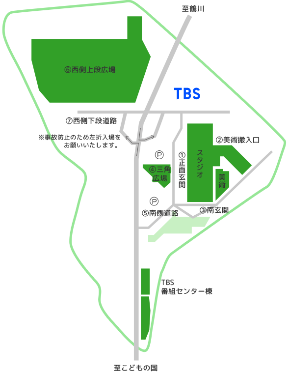 緑山スタジオ・シティのマップ